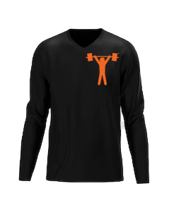 Black and Orange Unisex Longsleeve