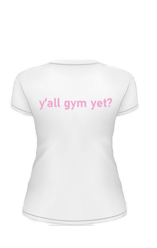 Women's Pink and White YGY Shirt